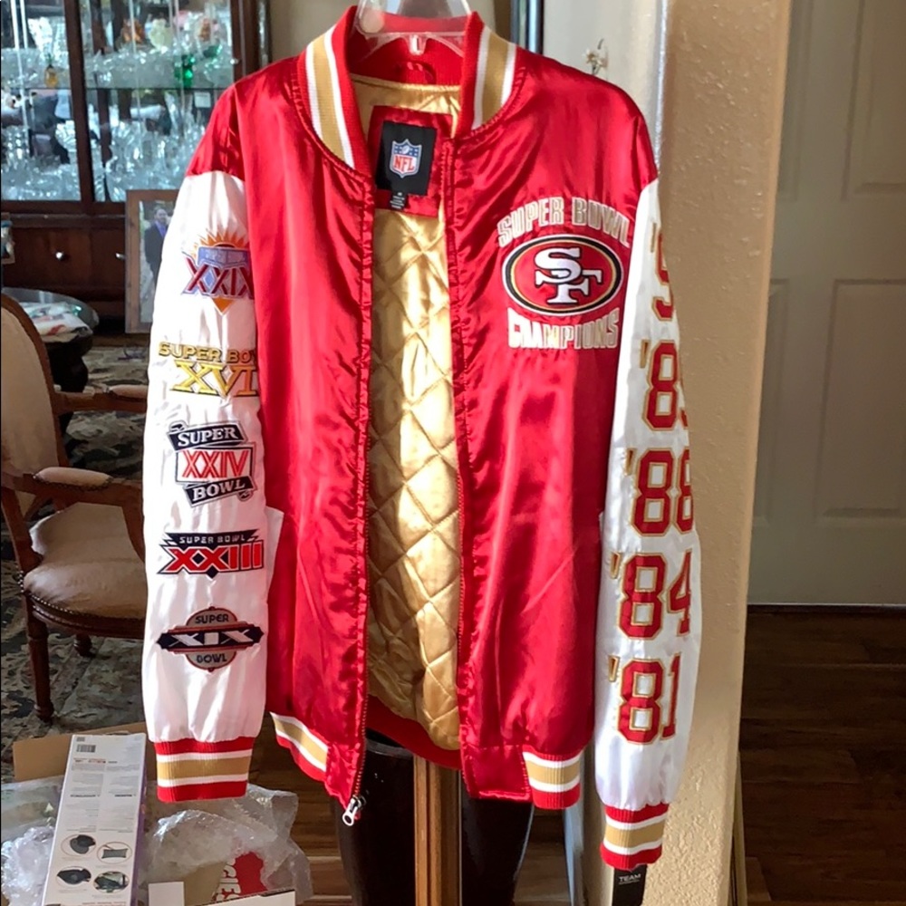 BRAND NEW**49ers 5x super bowl champs jacket